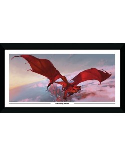 Poster cu rama GB eye Games: Dungeons & Dragons - Red Dragon