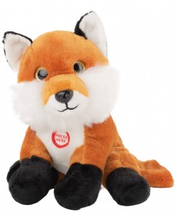 Jucărie de pluș  Amek Toys  - Fox, cu sunet, 19 cm