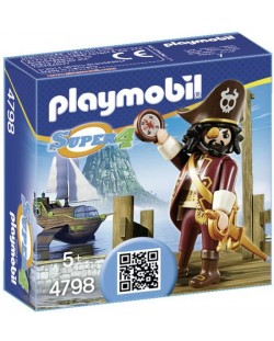 Figurina Playmobil Super 4 - Pirat cu barba