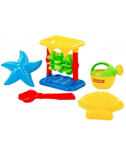 Set de plajă  Polesie Toys - Moara, 5 piese , sortiment 