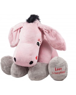 Jucărie de pluș Amek Toys - Donkey, roz, 60 cm