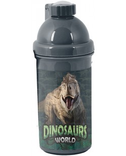 Sticlă din plastic Paso Dinosaur - cu bretea, 500 ml
