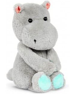 Jucărie de pluș Battat - Hippo, 30 cm, gri închis