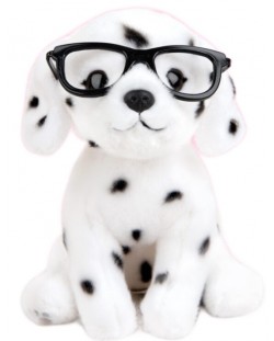 Jucărie de pluș Studio Pets - Câine Dalmatian cu ochelari, Spot