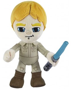 Figurină de pluș Mattel Movies: Star Wars - Luke Skywalker with Lightsaber (Light-Up), 19 cm