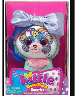 Jucarie de plus  Chippo Toys Little Bow Pets - Pisica Rainbow