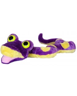 Jucărie de pluș Amek Toys - Șarpe, violet, 114 cm