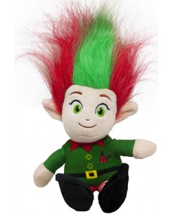 Jucărie de pluș Amek Toys - Troll de Crăciun cu bluză verde, 26 cm