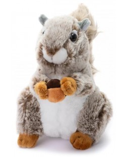 Jucării de ceai cu veveriță Teddy - Kiki, 21 cm, cu alune de pădure