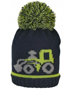Pălărie de iarnă tricotată Sterntaler - Tractor, 55 cm, 4-6 ani