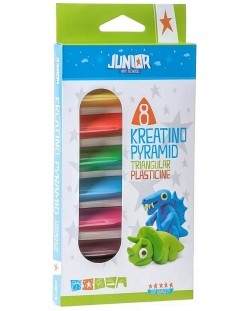 Plasticină Junior - 8 culori, 200 g
