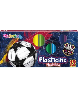 Plastilină Colorino - Fotbal, 12 culori