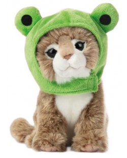 Jucărie de pluș Studio Pets - Pisică Maine Coon cu pălărie, Prinț, 23 cm