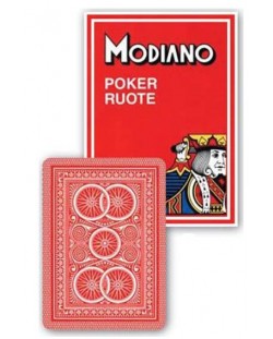 Carti pentru poker  Modiano Poker Ruote - spatele rosu 