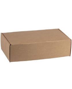 Cutie de cadou Giftpack - 33 x 18.5 x 9.5 cm, kraft și gri