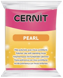 Argila polimerică Cernit Pearl - Magenta, 56 g