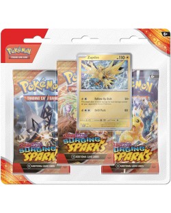 Pokemon TCG: Scarlet & Violet 8 Surging Sparks 3 Pack Blister - Zapdos