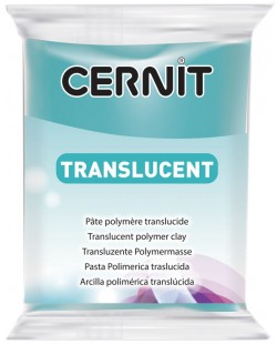 Argilă polimerică Cernit Translucent - Turcoaz, 56 g