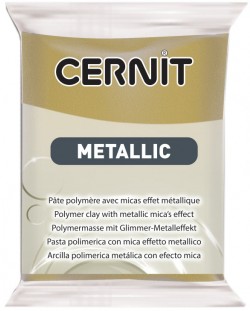 Argila polimerică Cernit Metallic - Auriu antic, 56 g