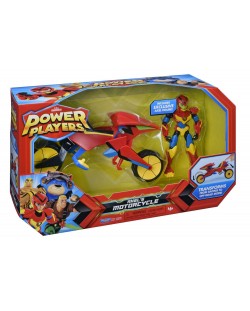 Figurina exclusiva Playmates Power Players - Axel's Power Motorcycle