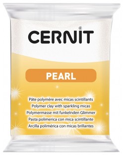 Argila polimerică Cernit Pearl - Alb, 56 g