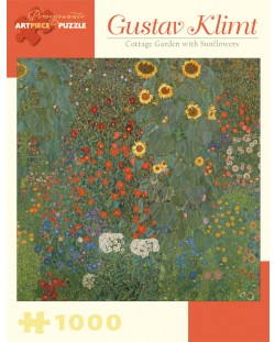 Puzzle Pomegranate de 1000 piese - Gradina cu floarea soarelui, Gustav Klimt