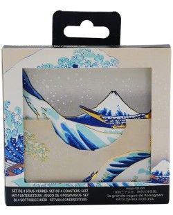 Suport pentru pahar Moriarty Art Project Art: Katsushika Hokusai - The Great Wave of Kanagawa 