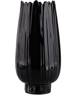 Vază de porțelan ADS -negru, 9.5 х 9.5 х 19 cm