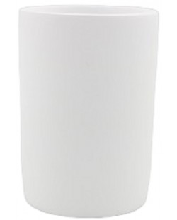 Suport pentru periuță de dinți Inter Ceramic - Daisy, 7 x 10 cm, alb