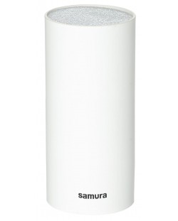 Suport de cuțit Samura - 22.5 x 11.5 cm, umplutură cu silicon, alb