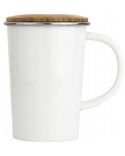 Cană de ceai din porțelan Bredemeijer - 400 ml, albă