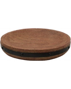 Suport pentru săpun Inter Ceramic - Coconut, 13.8 x 11 x 2.5 cm, maro