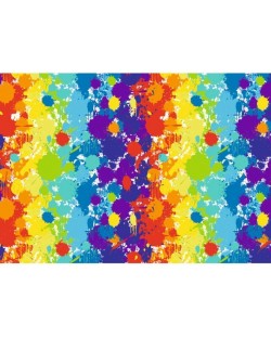 Hartie de impachetat cadouri Susy Card - Culorile curcubeului, 70 x 200 cm