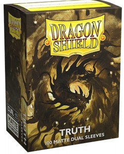 Protecții pentru cărți de joc Dragon Shield Dual Sleeves - Matte Truth (100 buc.)