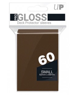 Protecții pentru cărți  Ultra Pro - PRO-Gloss Brown Small (60 buc.)