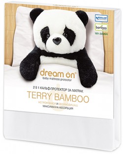 Protector de saltea Dream On - Terry Bamboo, 60 x 120 cm