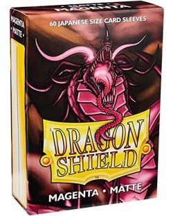 Protecții pentru cărți de joc Dragon Shield Sleeves - Small Matte Magenta (60 buc.)