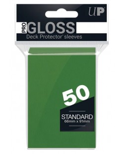Protecții pentru cărți Ultra Pro PRO - Gloss Standard Size, Green (50 buc.)