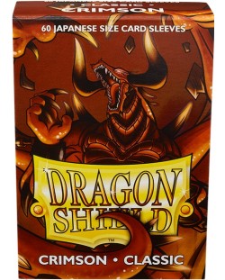 Manșoane Dragon Shield - Crimson mic (60 buc.)