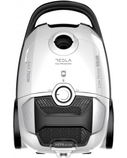 Aspirator cu sac Tesla - BG400W Silent Pro, HEPA, alb/negru