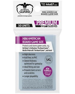 Protectoare pentru carduri Ultimate Guard Premium Sleeves Mini American (50 buc.)