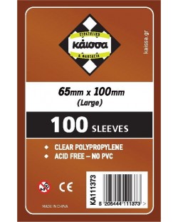 Protectori de carduri Kaissa Sleeves 65 x 100 mm (Large) - 100 buc.