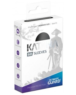 Protectii Ultimate Guard Katana Sleeves - Japanese Size, negre (60 buc.)