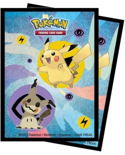 Protectoare pentru carduri Ultra Pro - Pikachu & Mimikyu (65 buc)