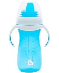 Biberon de tranziție Munchkin - Gentle Transition Cup, 284 ml, albastru