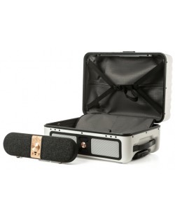 Boxa portabila cu valiza Morel - Nomadic 2, argintie