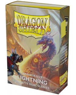 Protecții pentru cărți de joc Dragon Shield Dual Lightning Sleeves - Small Matte (60 buc.)
