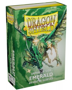 Protecții pentru cărți de joc Dragon Shield Seeves - Small Matte Emerald (60 buc.)