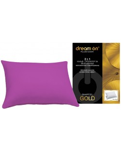 Protector pentru pernă Dream On - Smartcel Gold, 50 x 70 cm, roz închis
