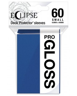 Protecții pentru cărți  Ultra Pro - Eclipse Gloss Small Size, Pacific Blue (60 buc.)